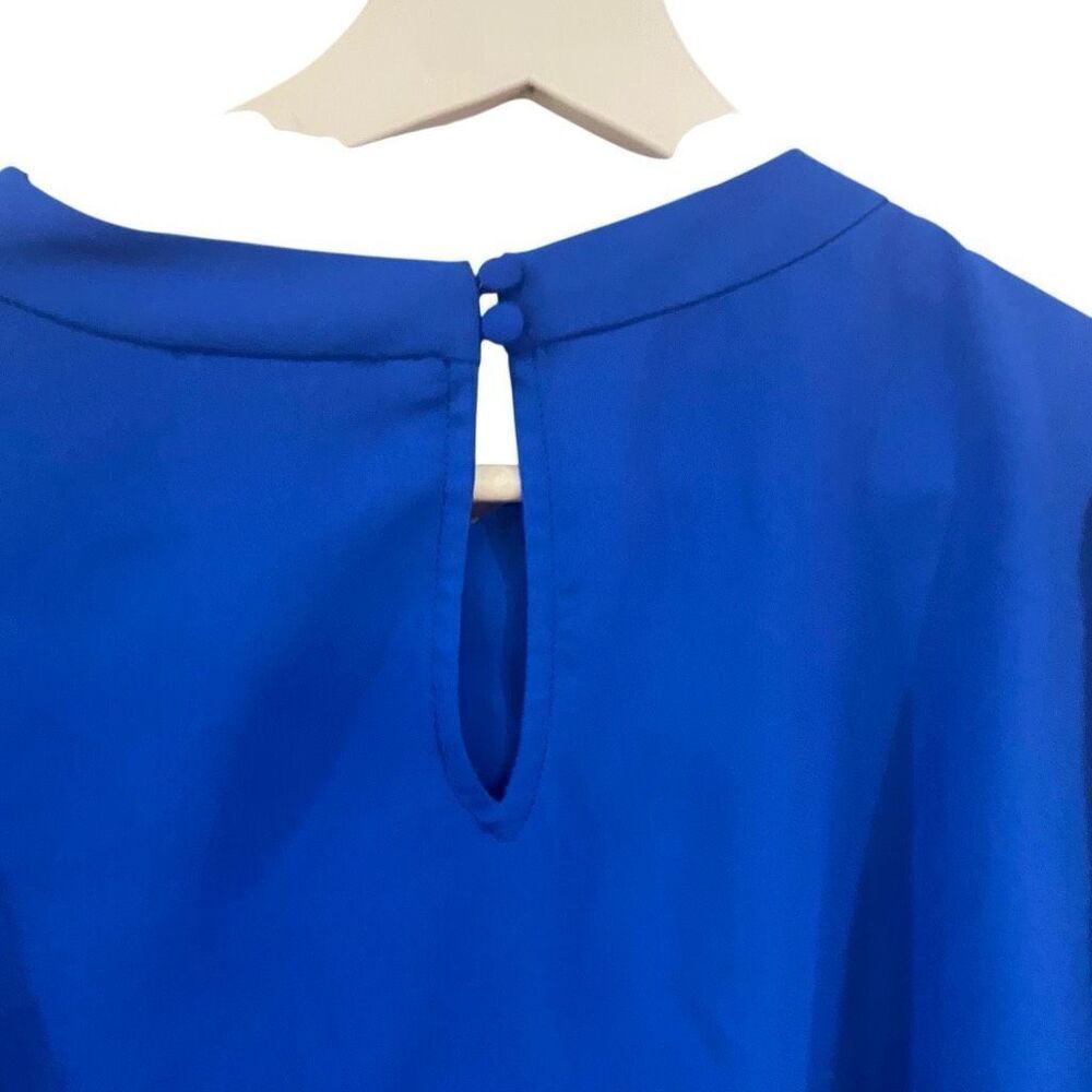 Vince Camuto blue puff sleeve size 1X blouse - Picture 5 of 5